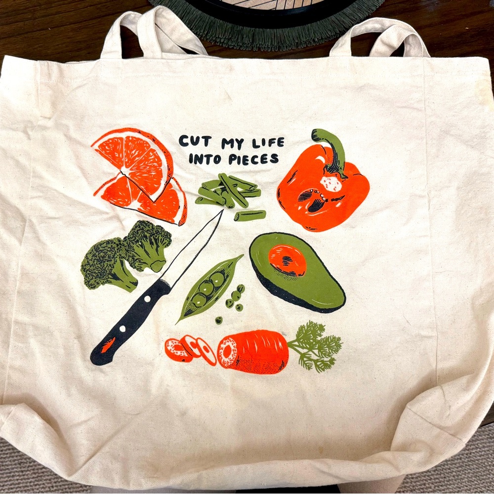 Stay at home club x papa roach “cut my life into pieces XL tote